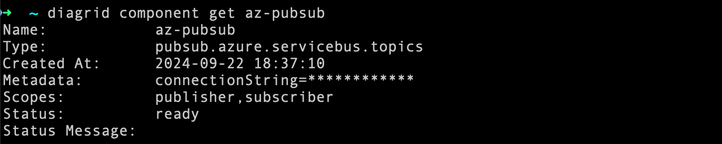 azpubsub cli output