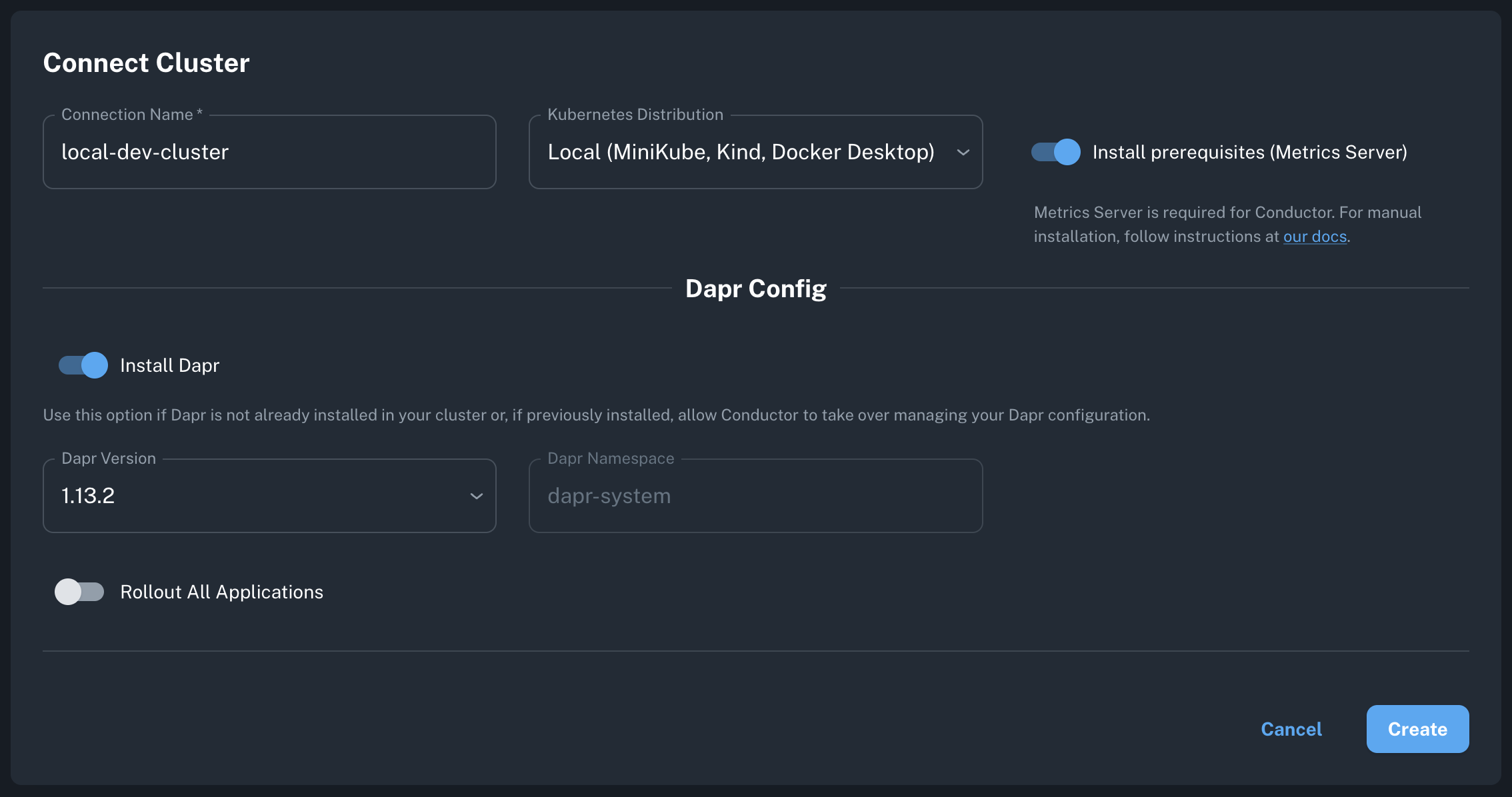 create-cluster-connection