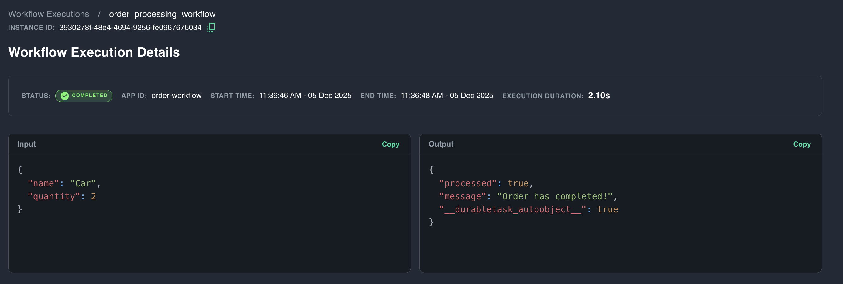 View the Diagrid Dashboard