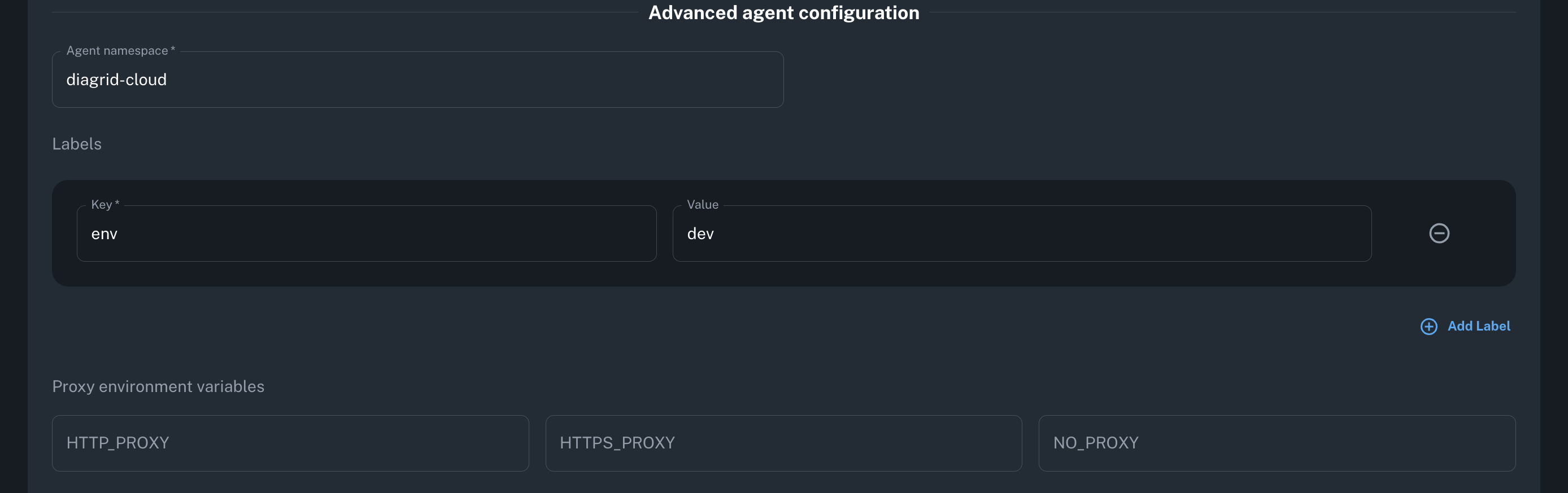 helm cluster advanced configuration