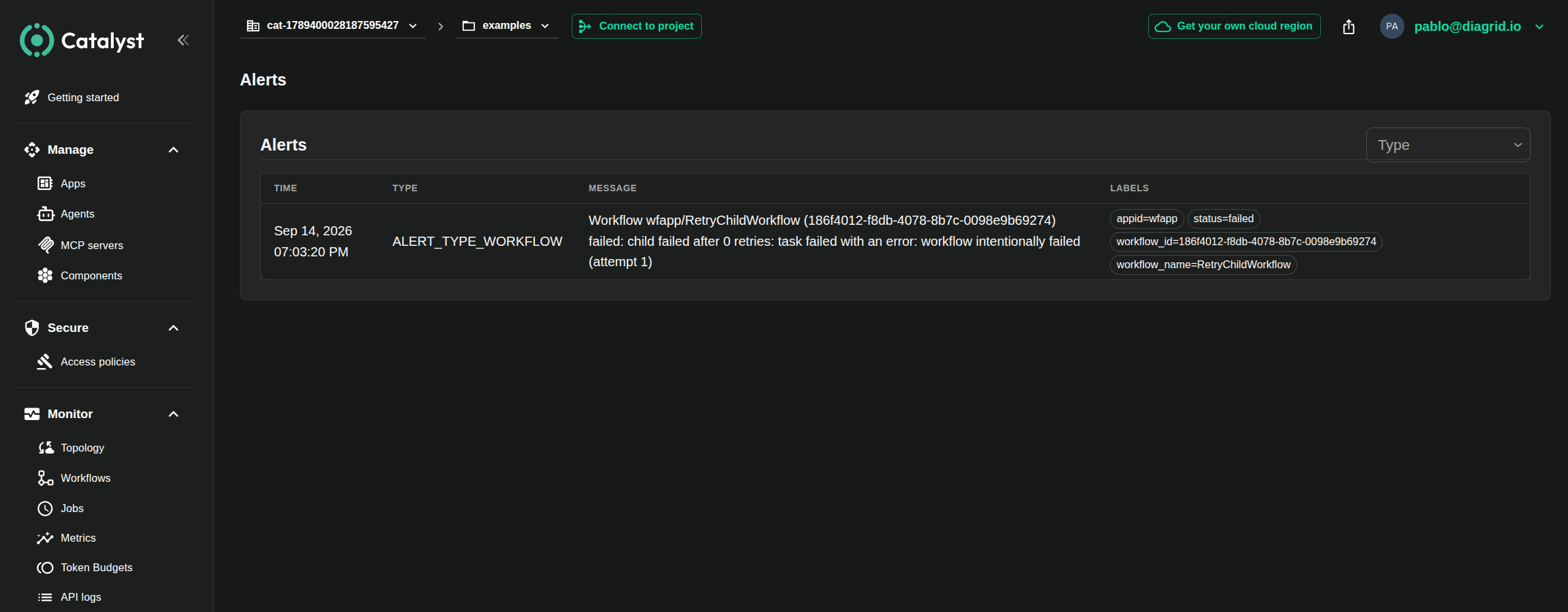 Workflow notifications visualization